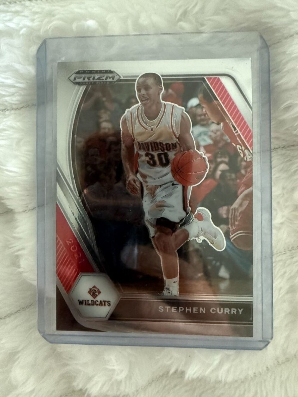 2021 Panini Prizm Draft Picks Stephen Curry #56 - Davidson Wildcats - Warriors